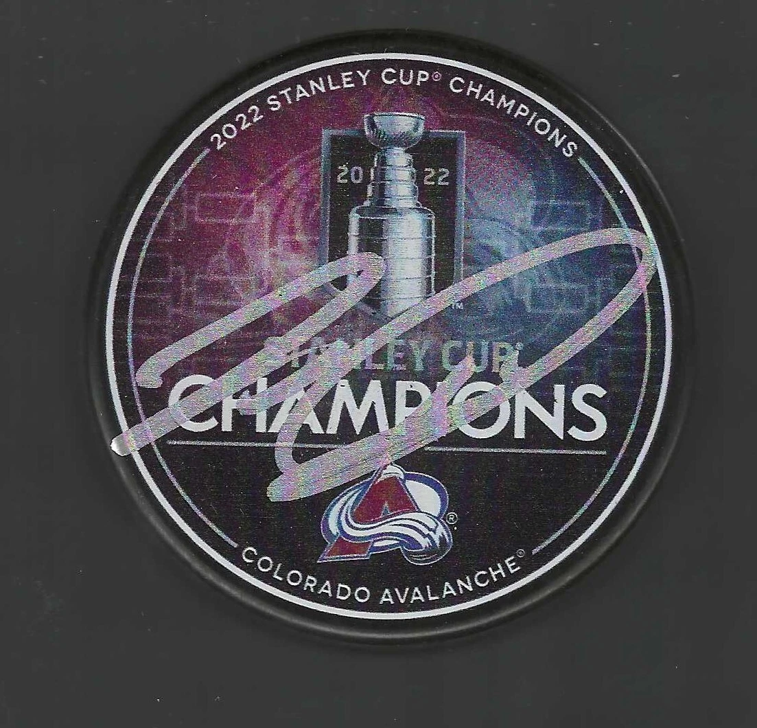 Jussi Parkkila Signed Colorado Avalanche 2022 Stanley Cup Champions Puck
