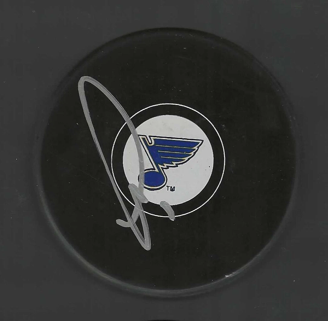 Thomas Greiss Signed St Louis Blues Puck
