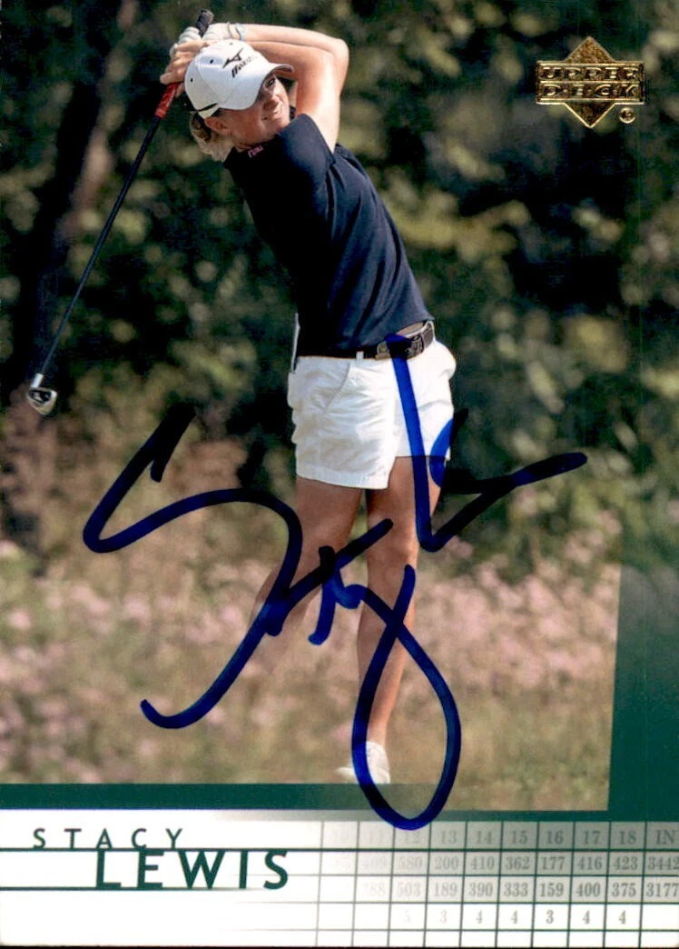 Stacy Lewis Signed 2012 UD SP Authentic Golf Card R30 LPGA
