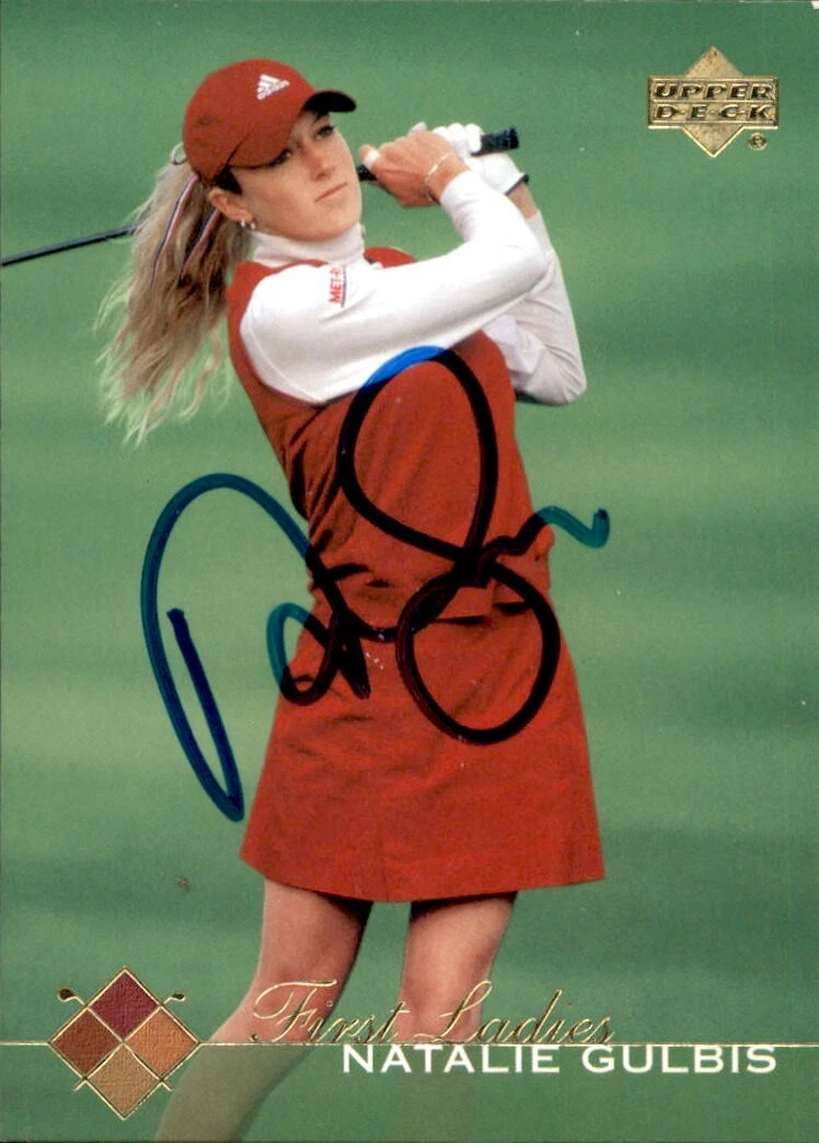 Natalie Gulbis Signed 2003 Upper Deck First Ladies Golf Card #53 LPGA
