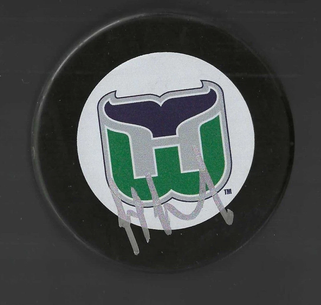 Jeff Daniels Signed Hartford Whalers Puck
