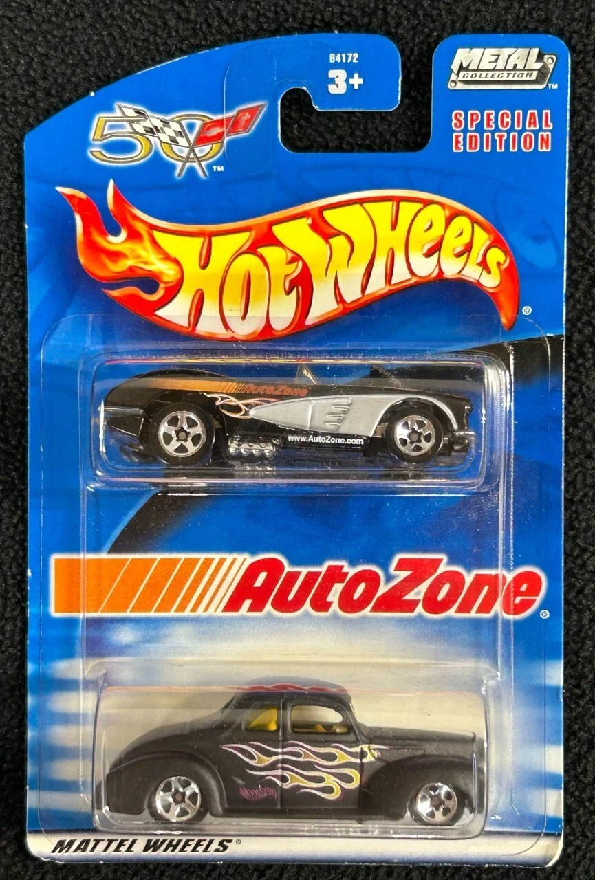 Hot Wheels 2003 Auto Zone Corvette 50th Anniversary Special Edition W/ 49' Ford
