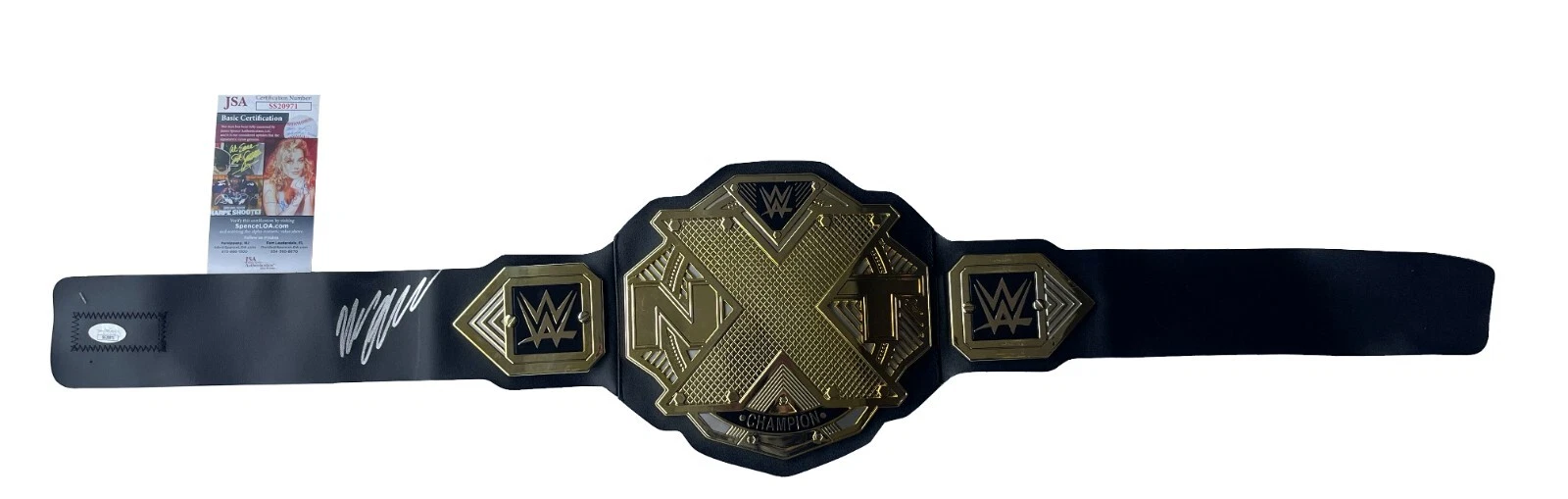 Bron Breakker Signed WWE NXT Championship Toy Belt JSA COA
