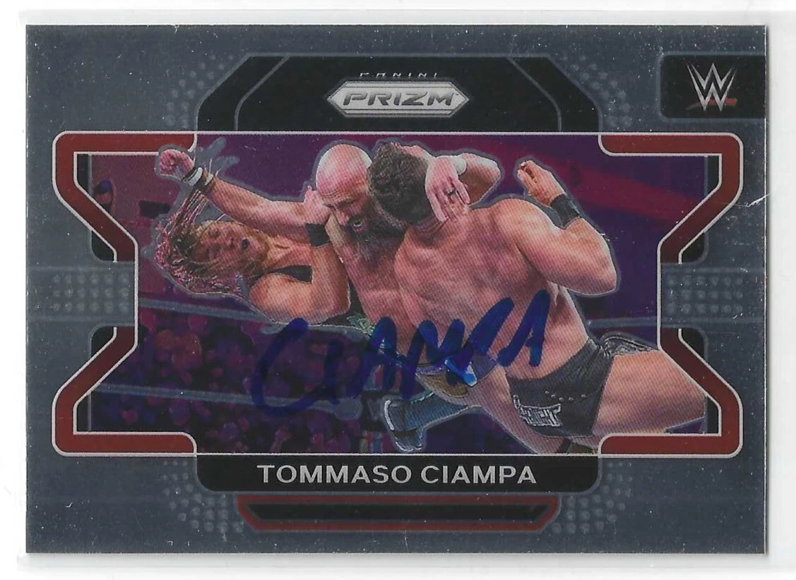 Tommaso Ciampa Signed 2022 Panini Prizm WWE Card #22 NXT 2.0

