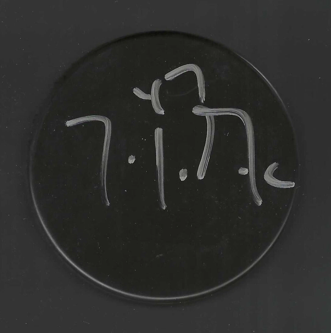 John Grahame Signed Blank Puck Tampa Bay Lightning Boston Bruins Hurricanes
