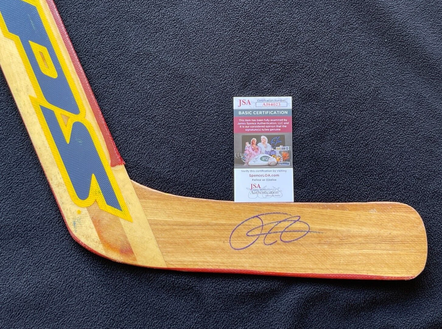 Frederik Andersen Signed Carolina Hurricanes Goalie Stick JSA COA Maple Leafs
