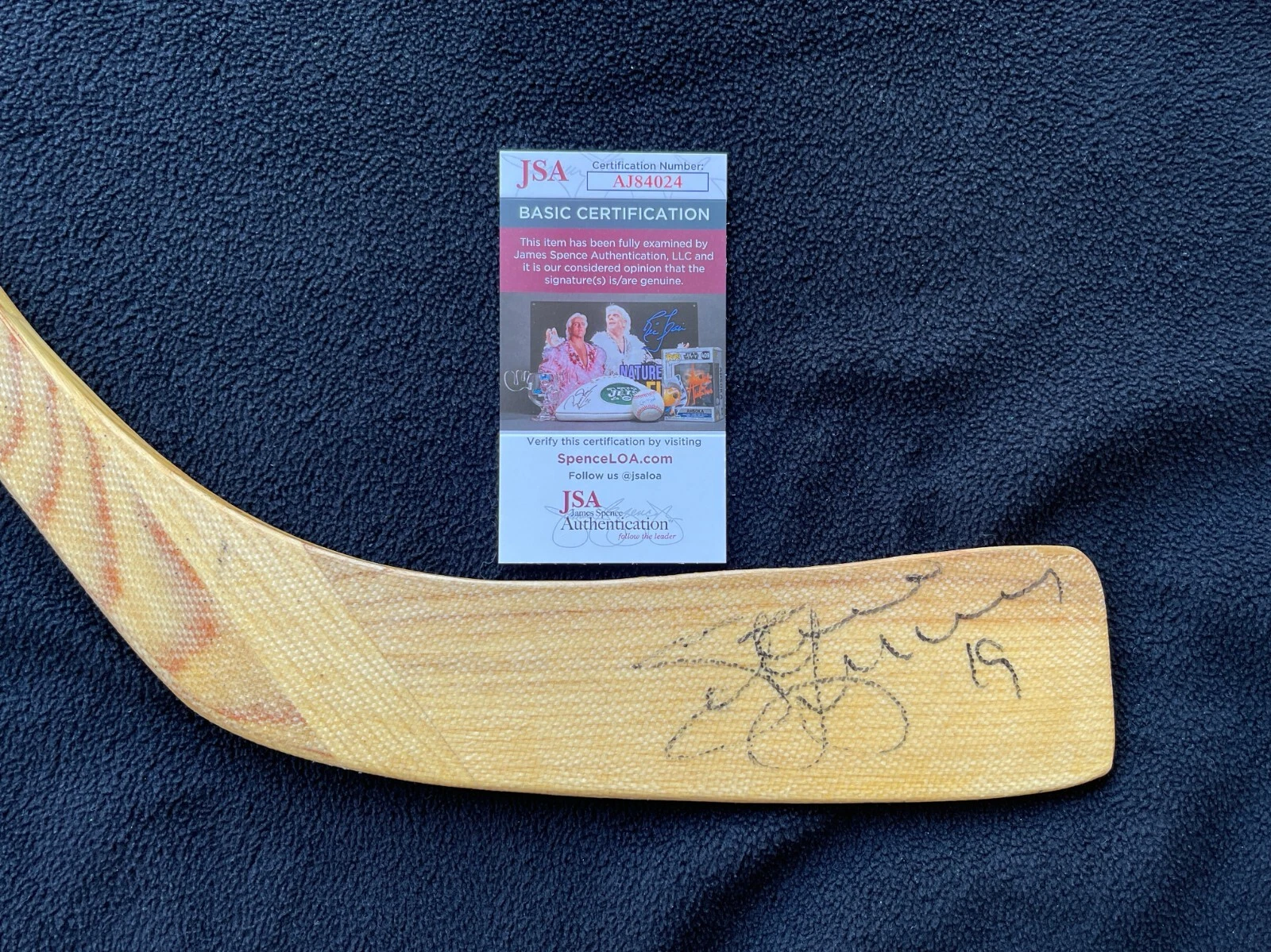 Steve Yzerman Signed Detroit Red Wings Hockey Stick JSA COA
