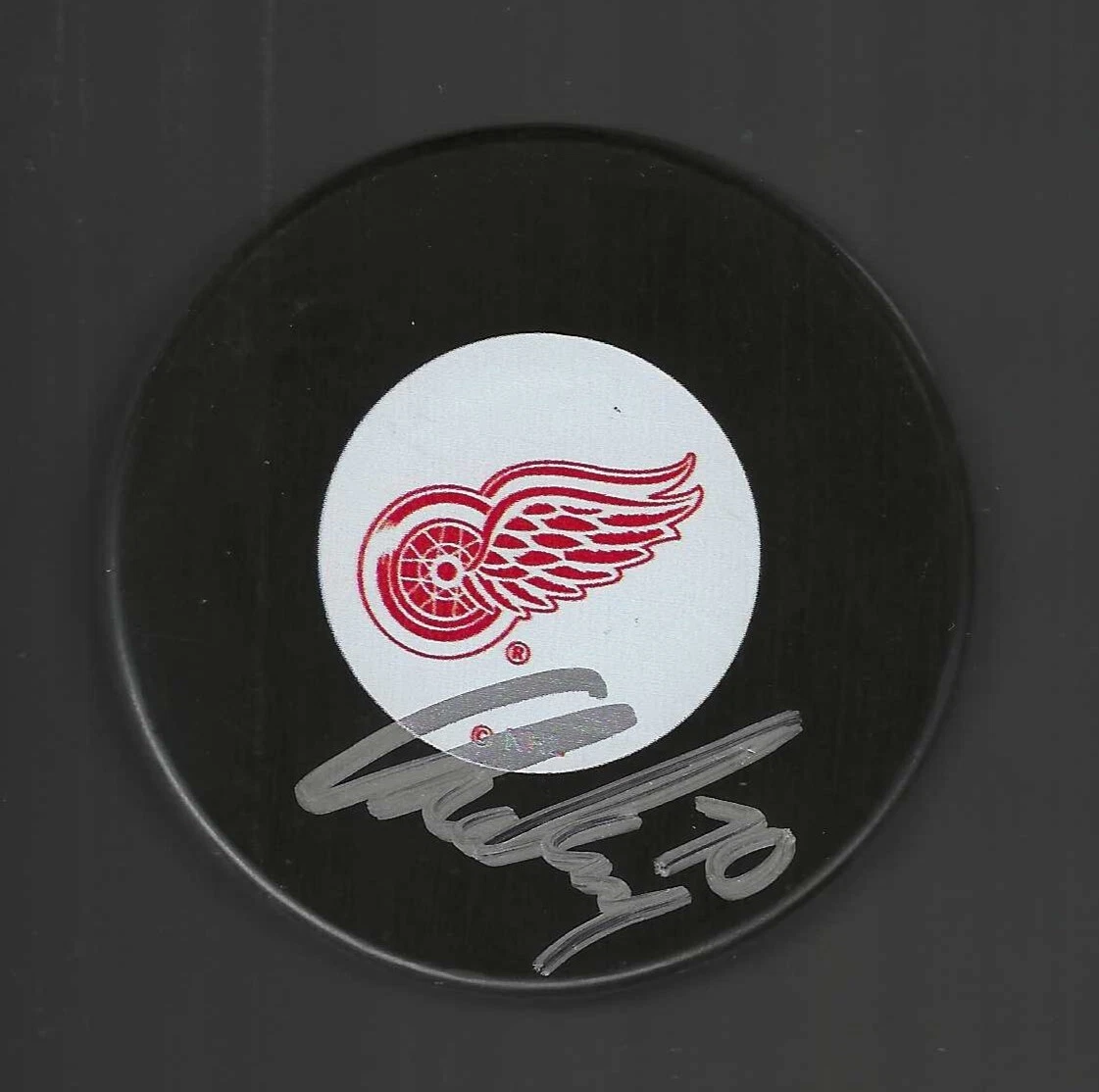 Christoffer Ehn Signed Detroit Red Wings Puck
