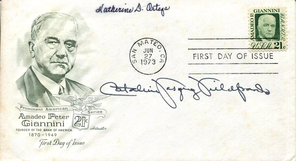 Katherine D. Ortega Catalina Vasquez Villalpando Treasurer of the US Signed FDC
