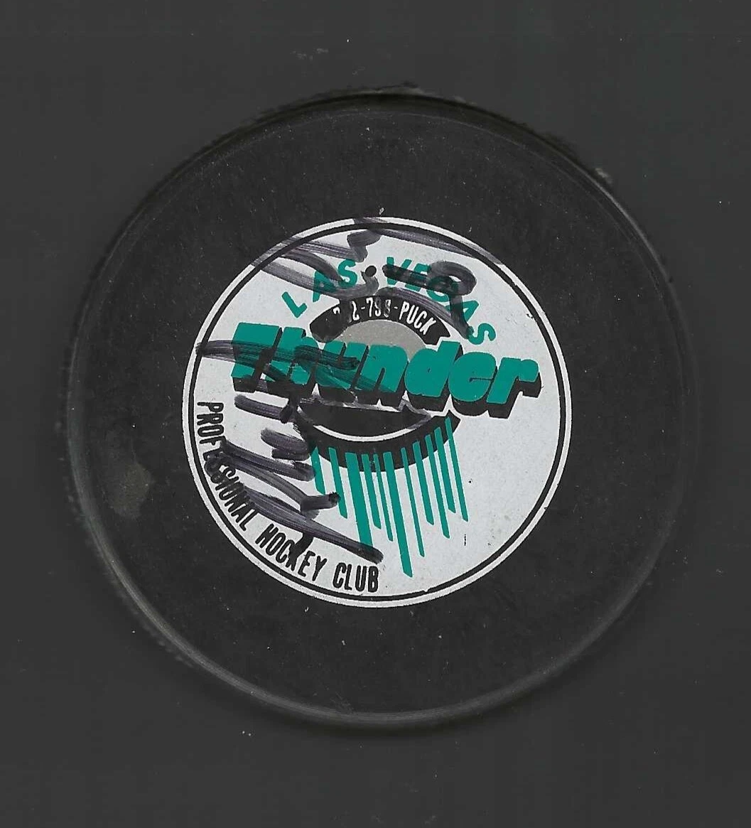 Rhett Trombley Signed Las Vegas Thunder Puck
