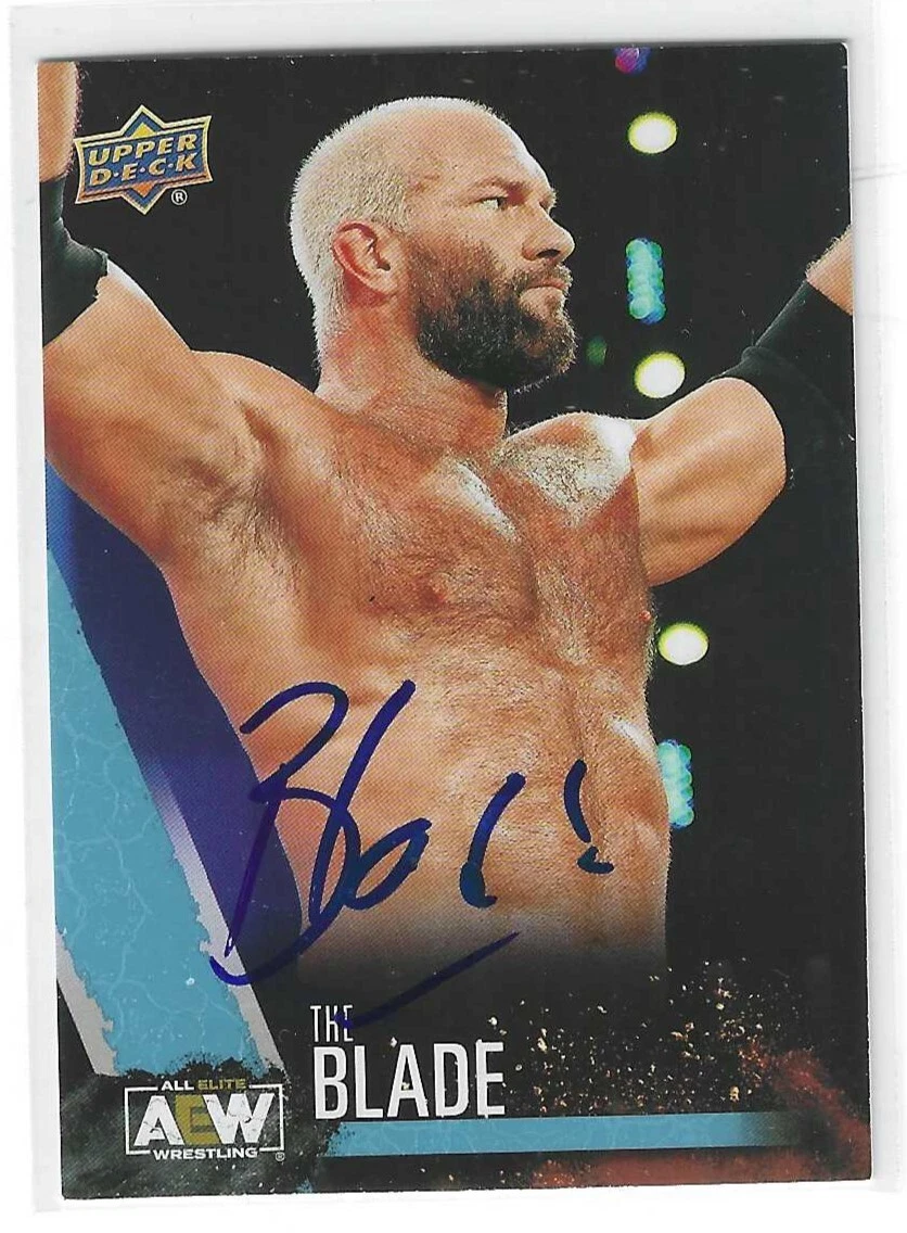 The Blade Signed 2021 Upper Deck AEW Card #17
