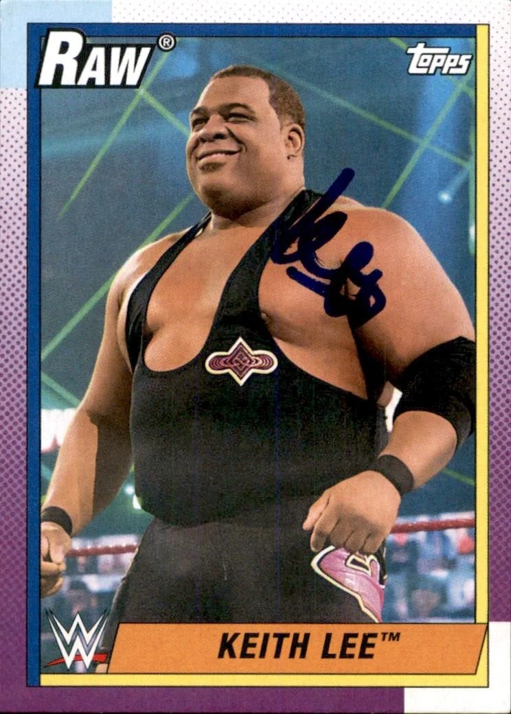 Keith Lee Signed 2019 Topps WWE Card #21 AEW
