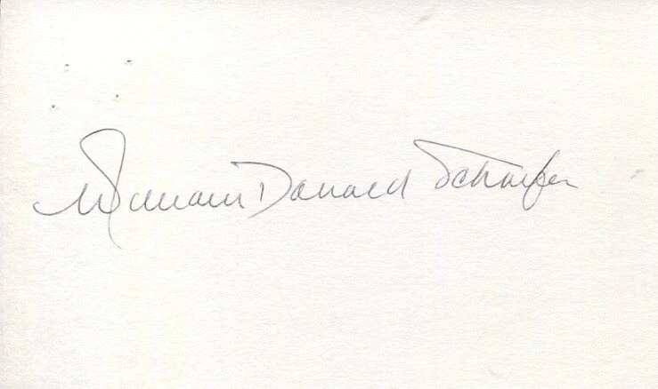 WILLIAM DONALD SCHAEFER GOVERNOR OF MARYLAND SIGNED AUTOGRAPH COLLECTIBLE MEMORABILIA