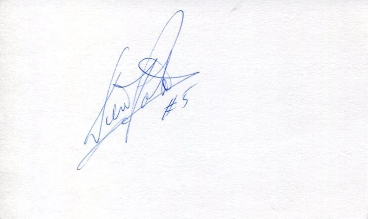 Denis Potvin New York Islanders HOF Ottawa Senators Announcer Signed Autograph
