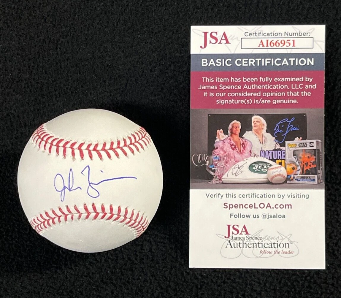 Jordan Zimmermann Signed Washington Nationals OML Baseball JSA COA
