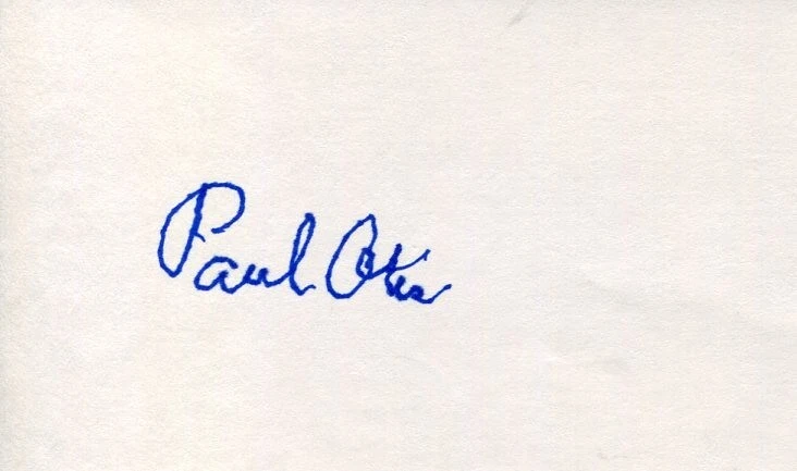 Paul Bill Otis New York Highlanders 1912 Yankees Signed Autograph
