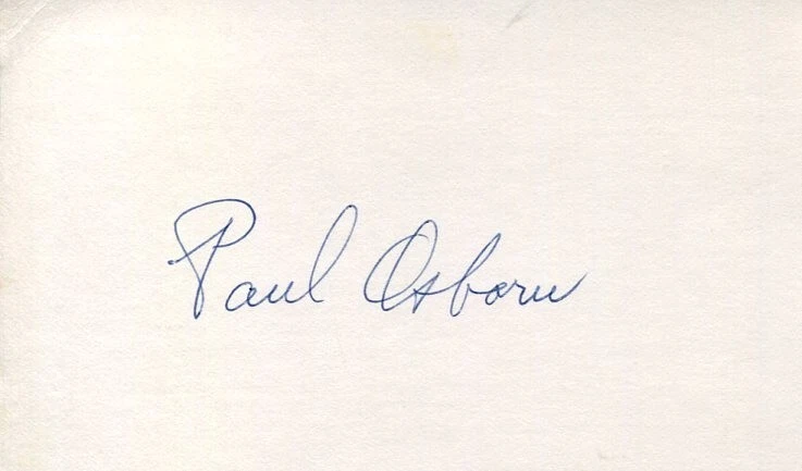 Paul Osborn East of Eden Sayonara South Pacific Screenwriter Signed Autograph
