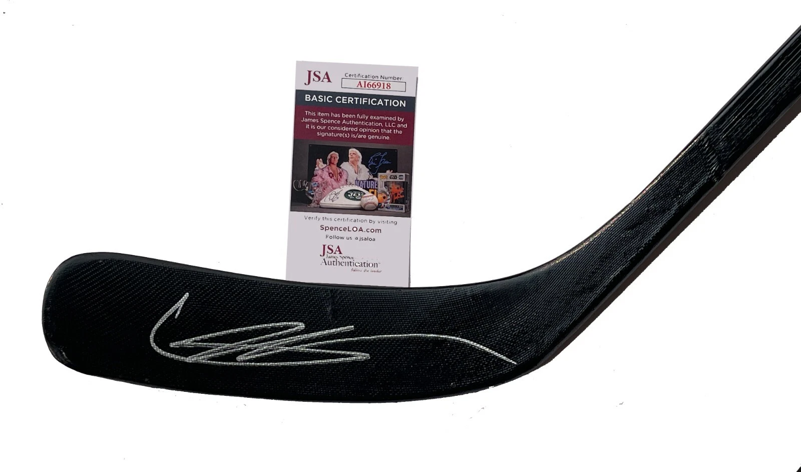 Lucas Raymond Signed Detroit Red Wings Hockey Stick JSA COA
