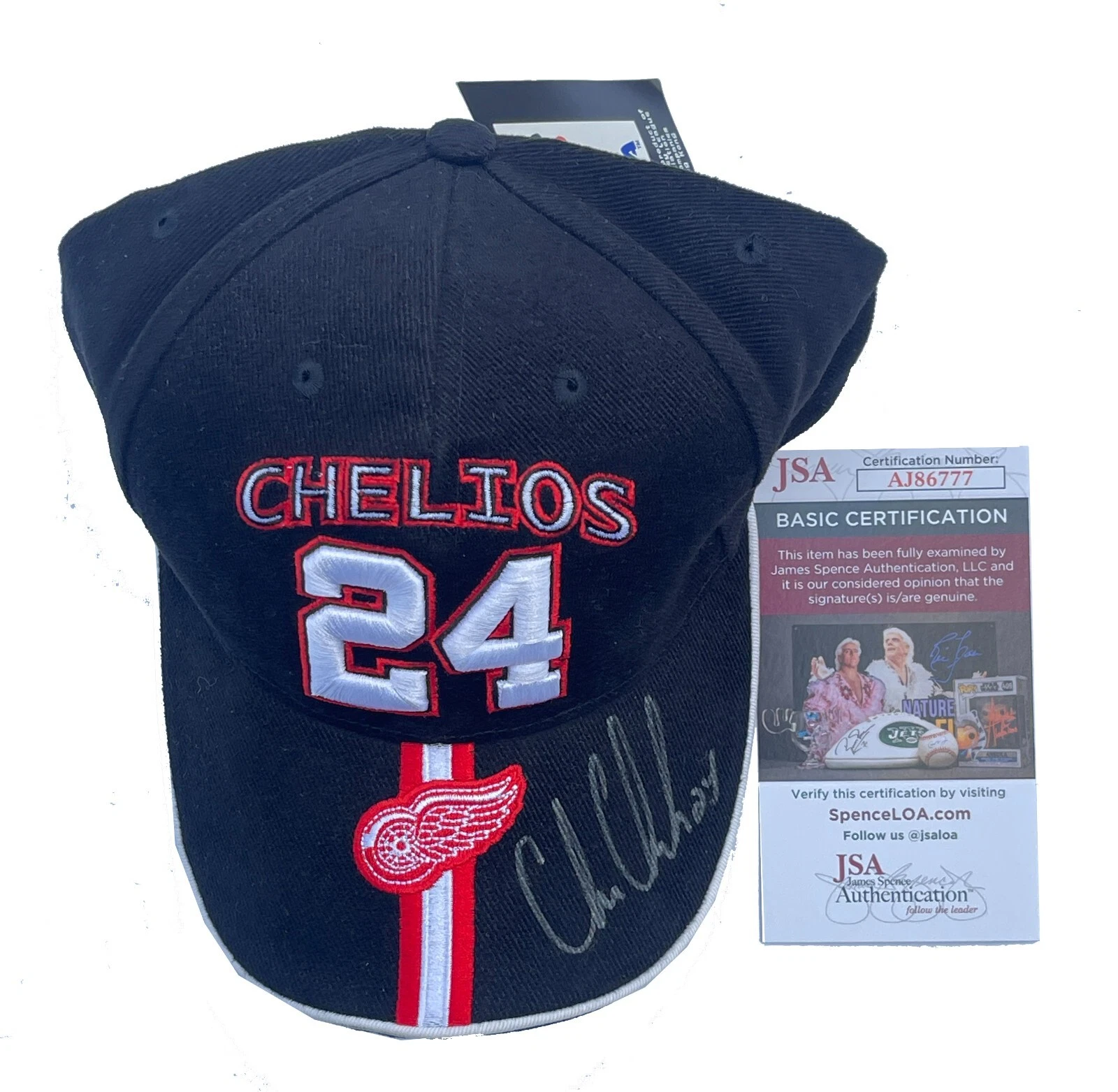 Chris Chelios Signed Detroit Red Wings Hat JSA COA
