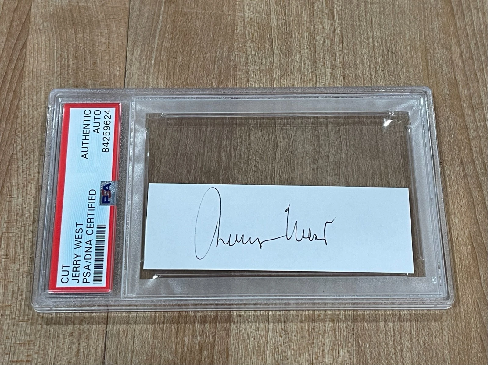Jerry West Minneapolis Los Angeles Lakers HOF Rare Signed Autograph PSA DNA Slab
