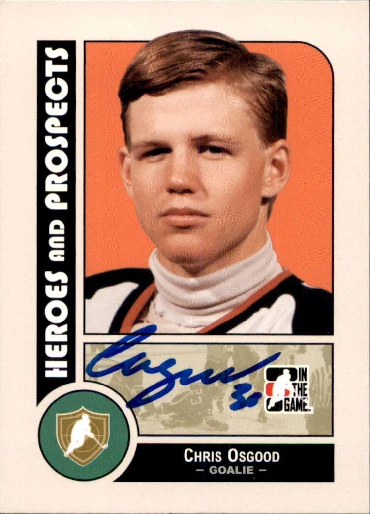 Chris Osgood Signed 2007/08 ITG Heroes And Prospects Card #7 Detroit Red Wings
