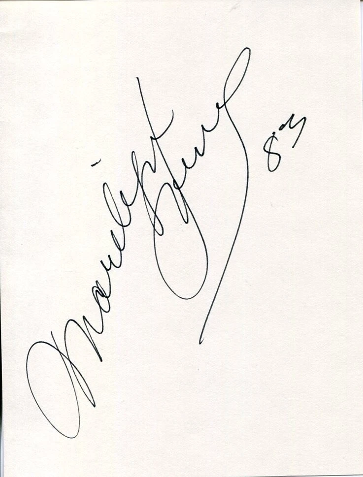 Marilyn Horne Mezzo-Soprano Opera Carmen Jones MET Singer Signed Autograph
