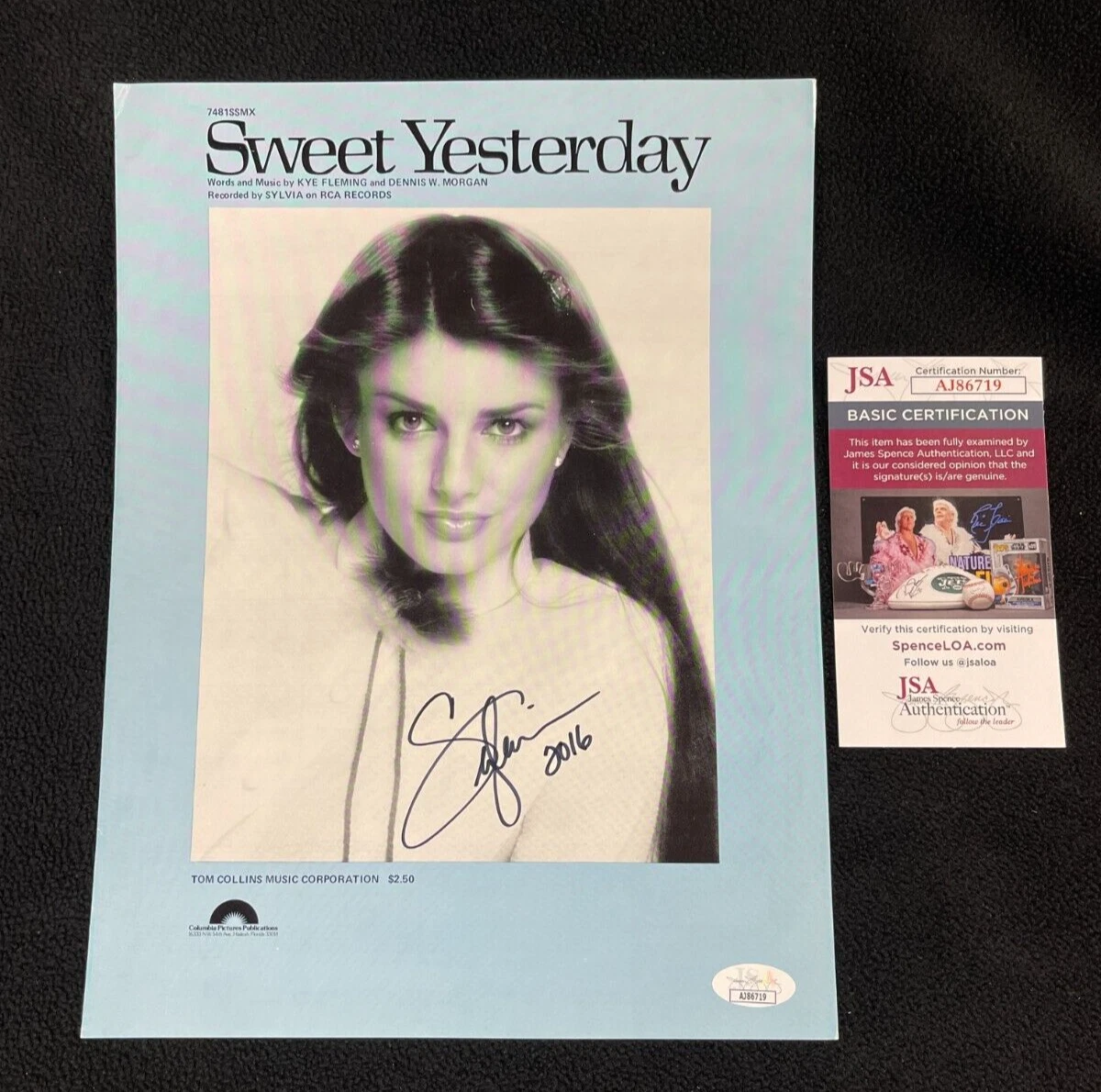 Sylvia Hutton Signed Sweet Yesterday Songbook JSA COA
