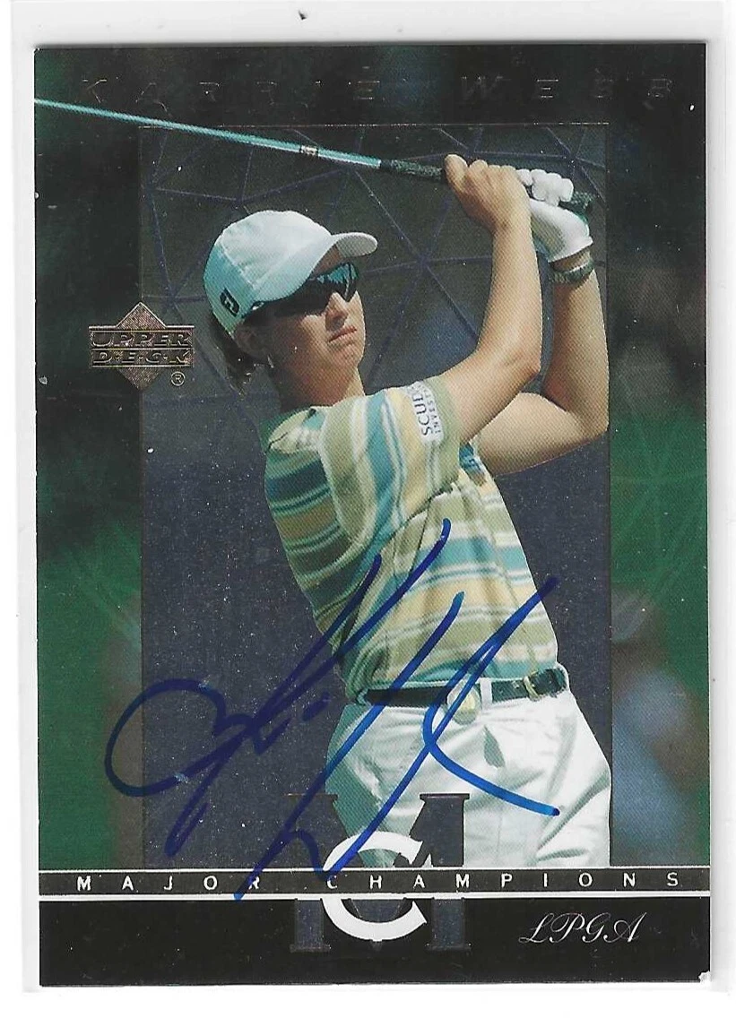 Karrie Webb Signed 2003 Upper Deck Major Champions Golf Card MC-38 LPGA
