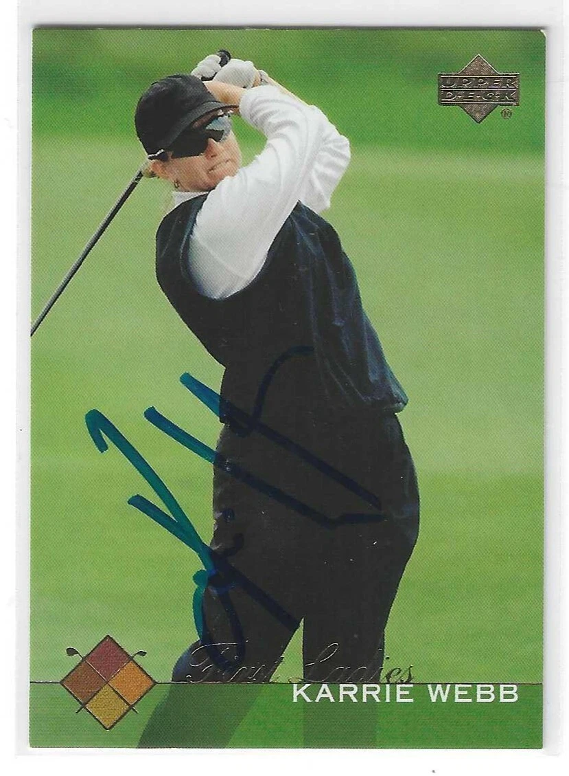 Karrie Webb Signed 2003 Upper Deck First Ladies Golf Card #51 LPGA
