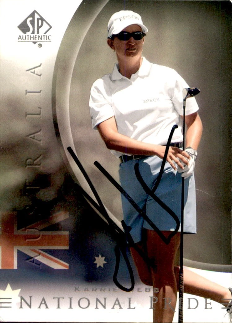 Karrie Webb Signed 2004 UD SP Authentic Golf Card #43 LPGA
