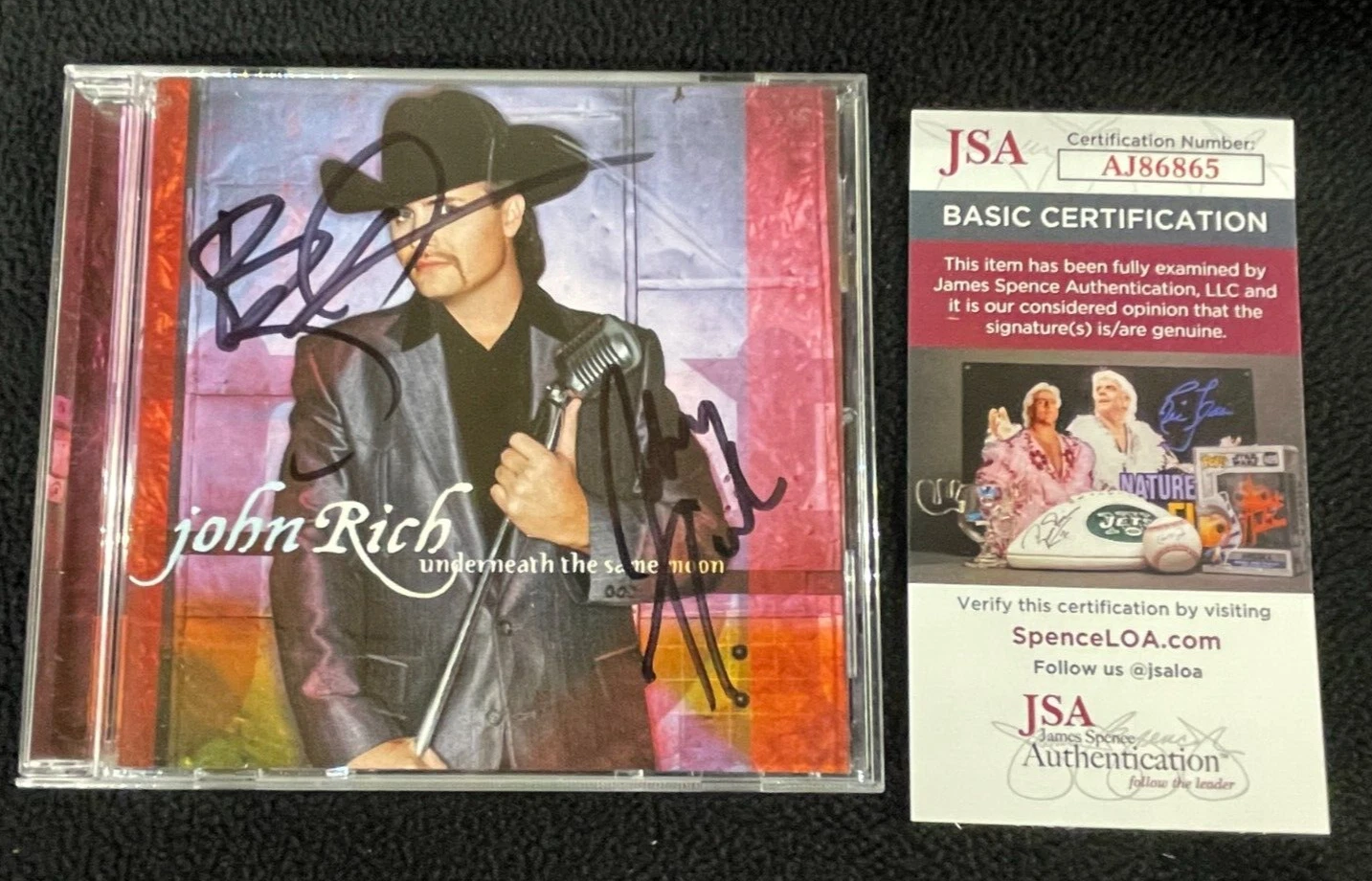 Big & Rich Signed John Rich Underneath The Same Moon CD Booklet With CD JSA COA
