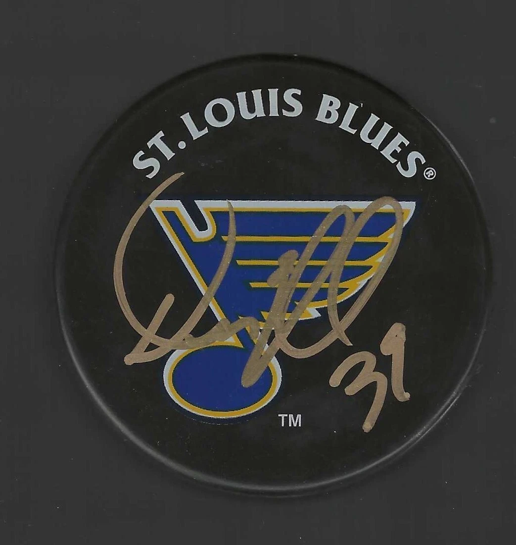 Doug Weight Signed St Louis Blues Souvenir Puck
