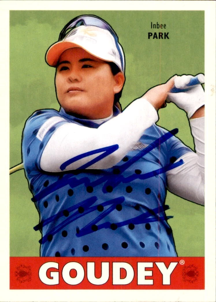 Inbee Park Signed 2016 Goodwin Champions Upper Deck Goudey Golf Card #7 LPGA
