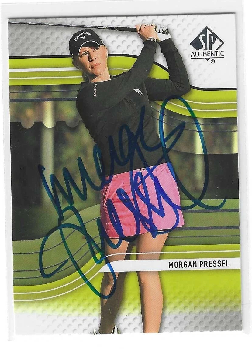 Morgan Pressel Signed 2012 UD SP Authentic Golf Card #R23 LPGA
