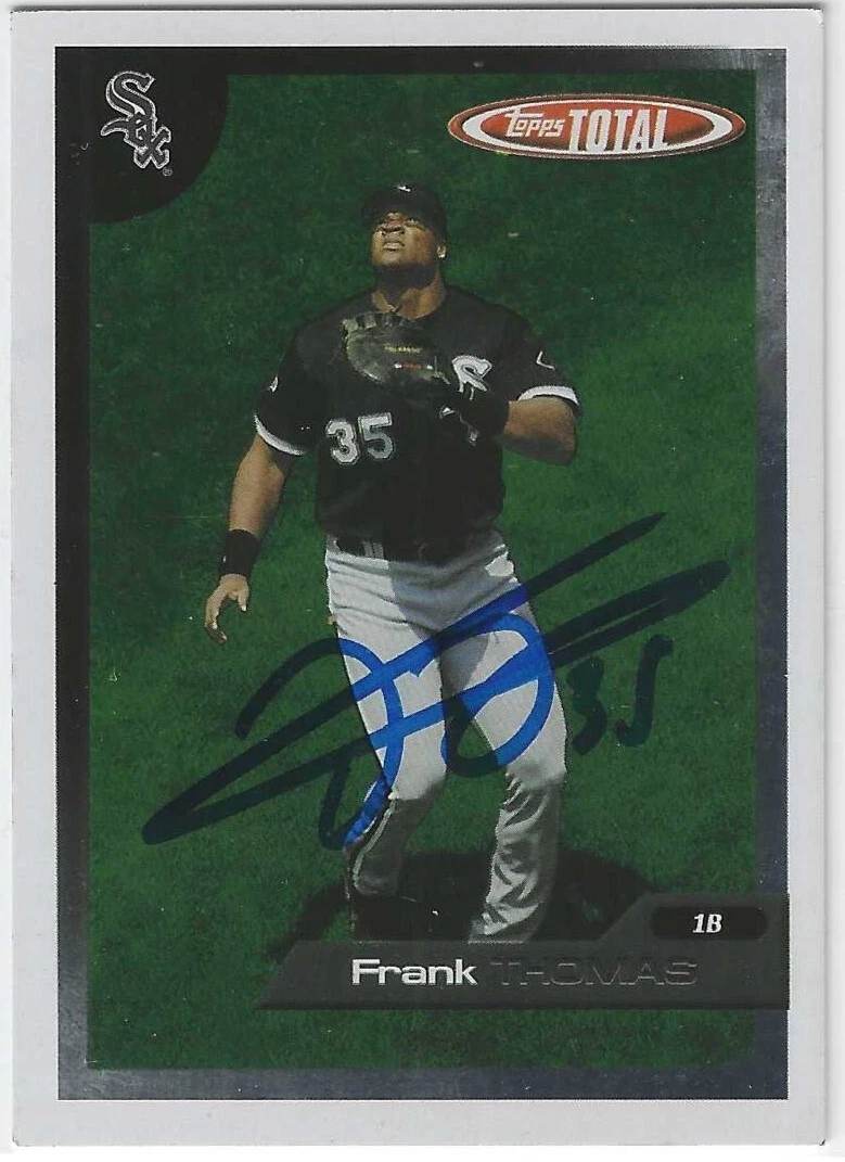 Frank Thomas Signed 2005 Topps Total Card #290 Chicago White Sox
