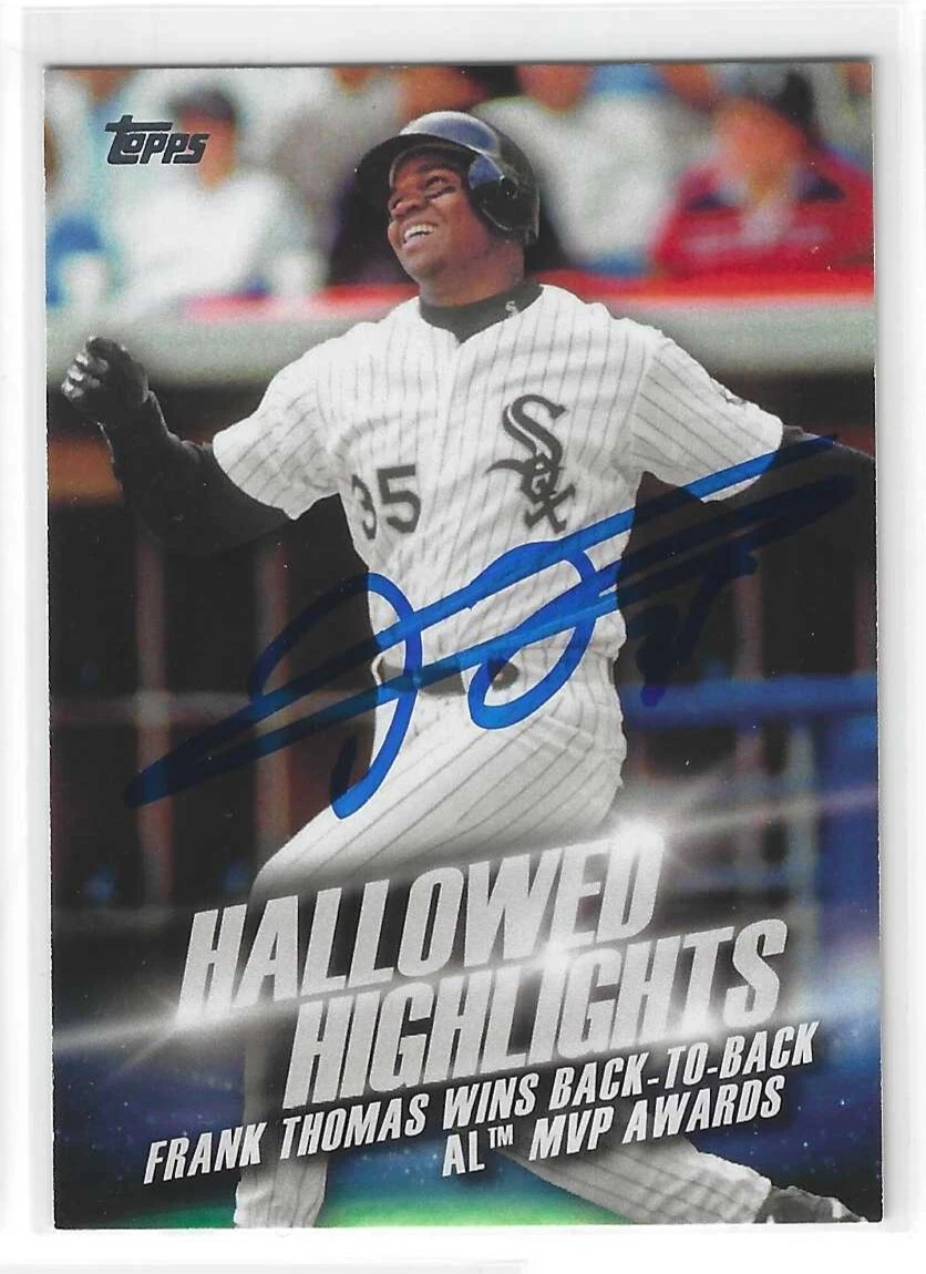 Frank Thomas Signed 2016 Topps Hallowed Highlights Card HH-4 Chicago White Sox

