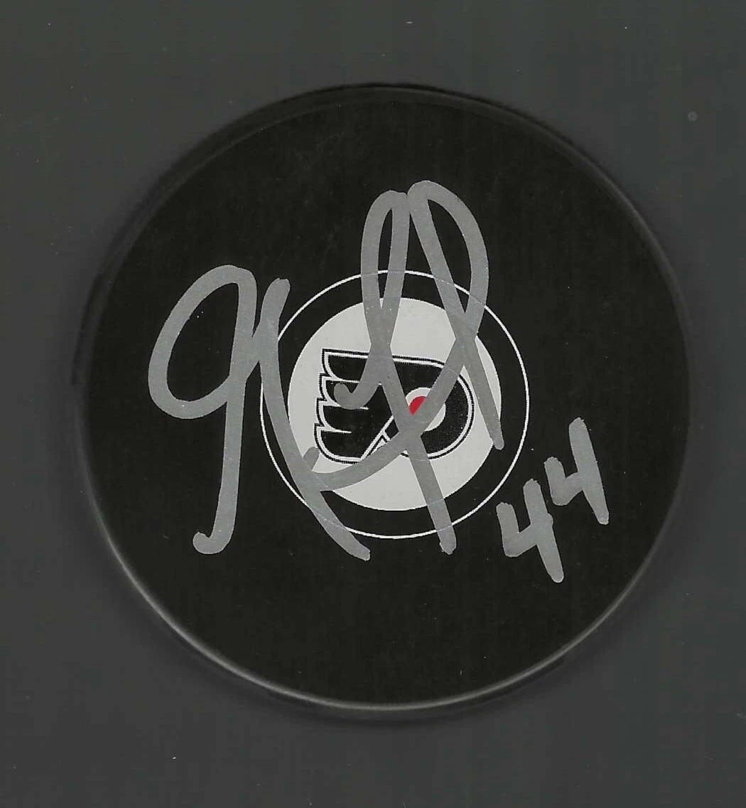 Corey Foster Signed Philadelphia Flyers Puck
