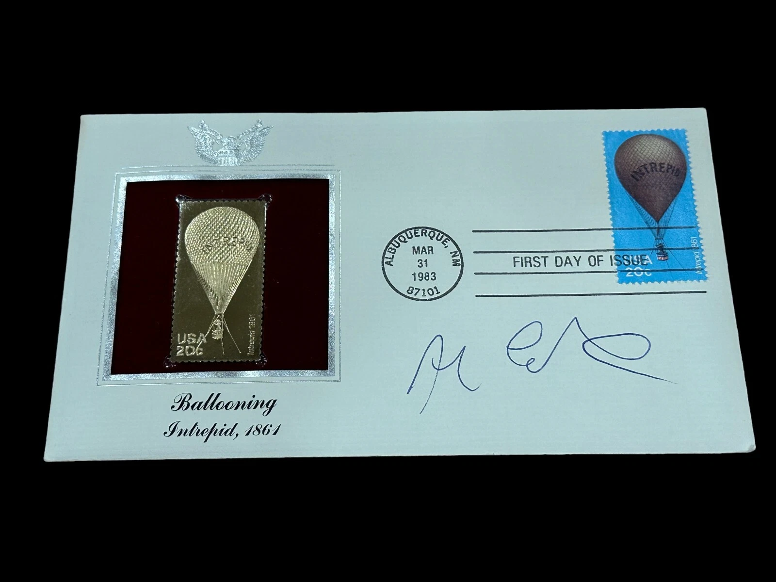 Alan Eustace Enginee Google Free Fall Skydiver Stratosphere Signed Autograph FDC
