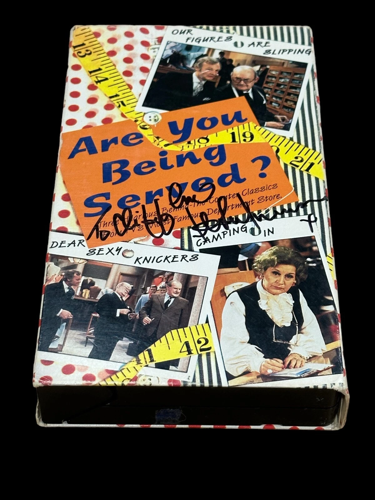 John Inman Are You Being Served? Mr. Humphries Signed Autograph Original VHS
