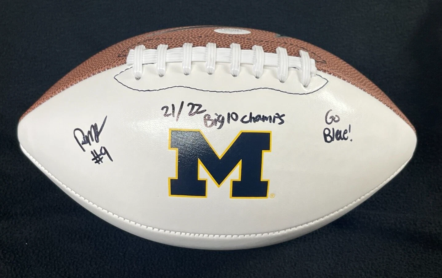Rod Moore Signed & Multi Inscribed Michigan Wolverines Football JSA COA
