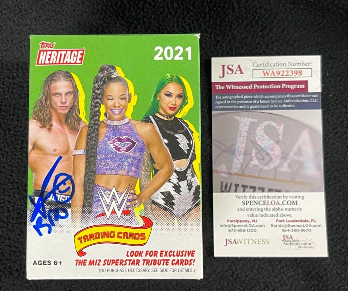 Matt Riddle Signed 2021 WWE Topps Heritage Trading Card Box JSA COA Raw Bro
