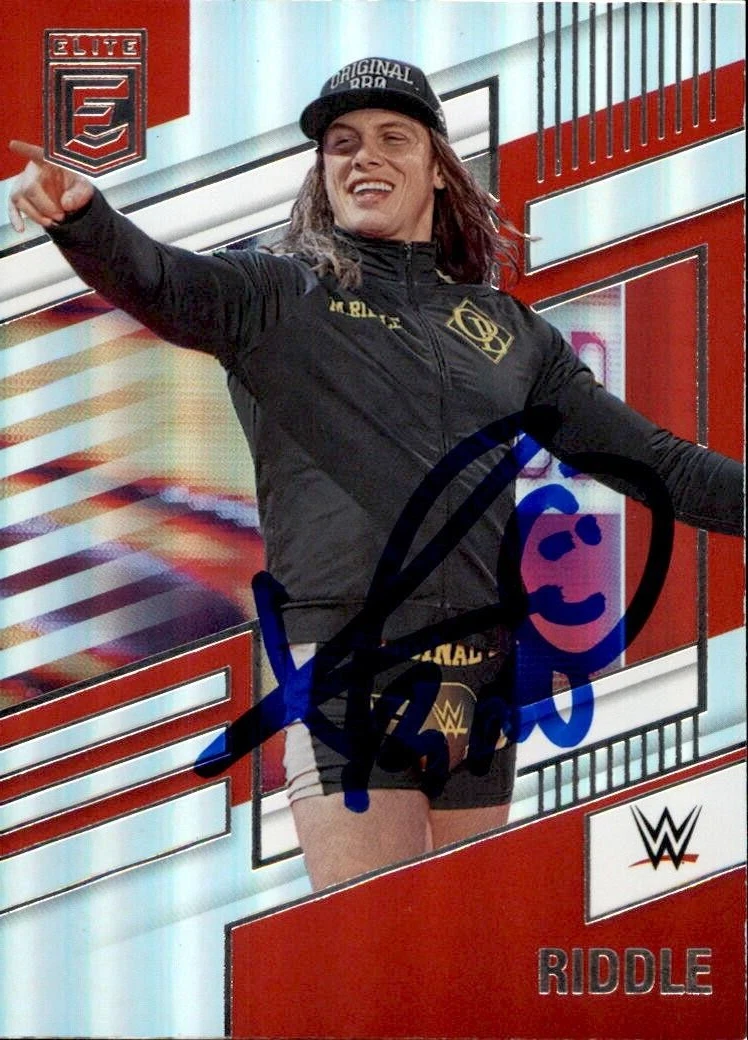 Matt Riddle Signed 2022 Panini Chronicles Elite WWE Card #258
