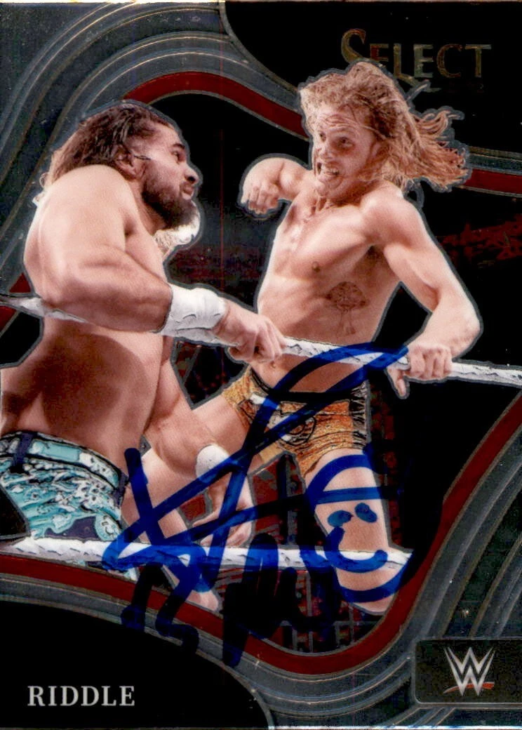 Matt Riddle Signed 2022 Panini Select WWE Card #215
