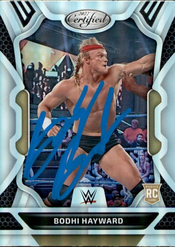 Brady Booker Signed Bodhi Hayward 2022 Panini Chronicles WWE NXT Card #234

