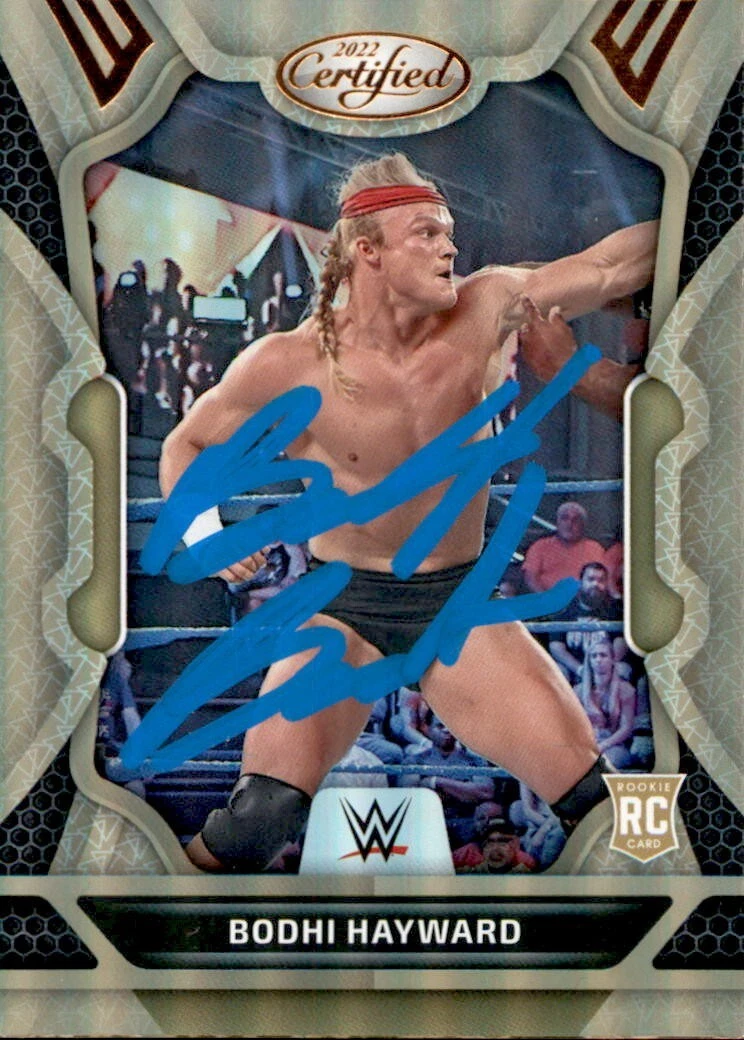 Brady Booker Signed Bodhi Hayward 2022 Panini Chronicles Bronze Card WWE #234
