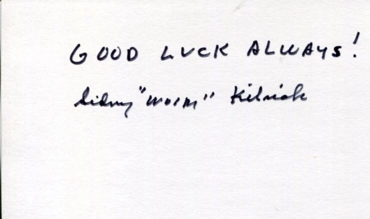 Sidney Kibrick Our Gang The Little Rascals Woim Signed Autograph
