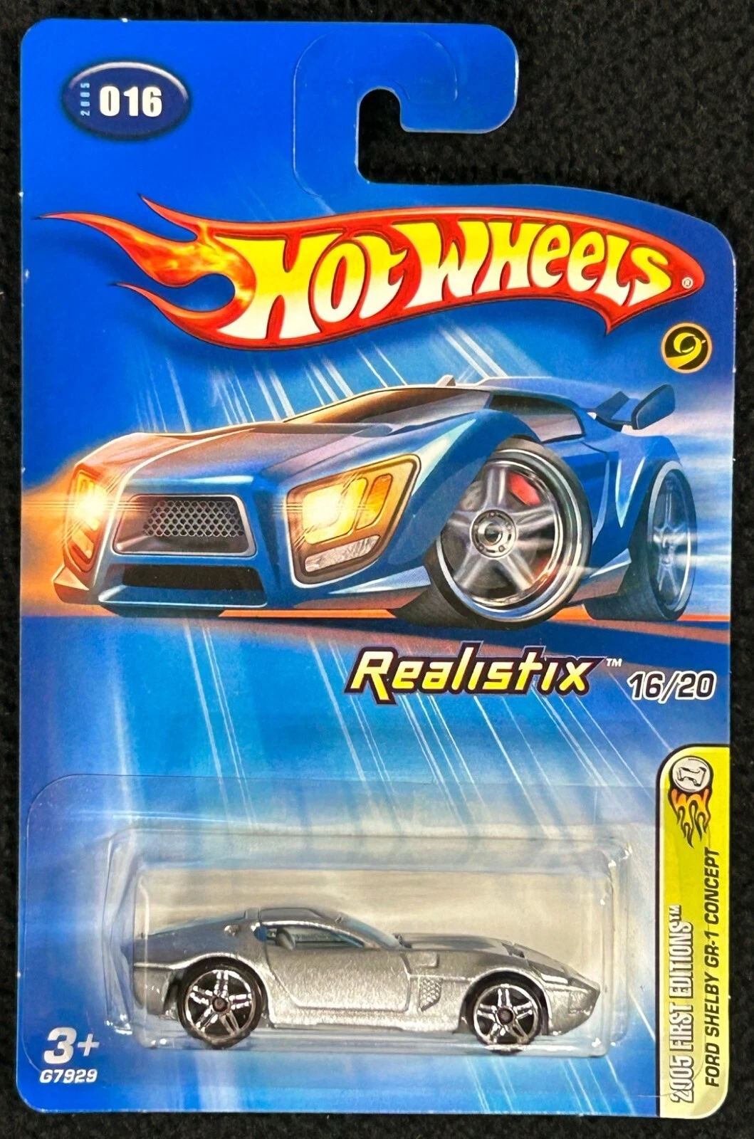 Hot Wheels 2005 First Editions Realistix Ford Shelby GR-1 Concept #16/20 Silver
