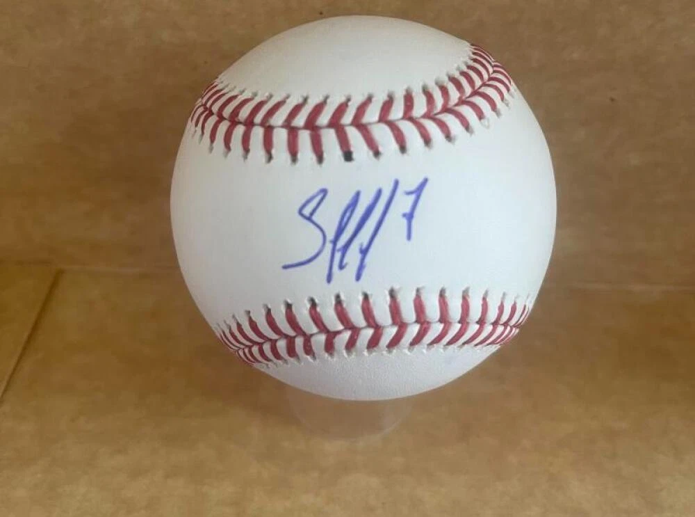 JESUS SANCHEZ MARLINS SIGNED AUTOGRAPHED M.L. BASEBALL BECKETT AUTH
