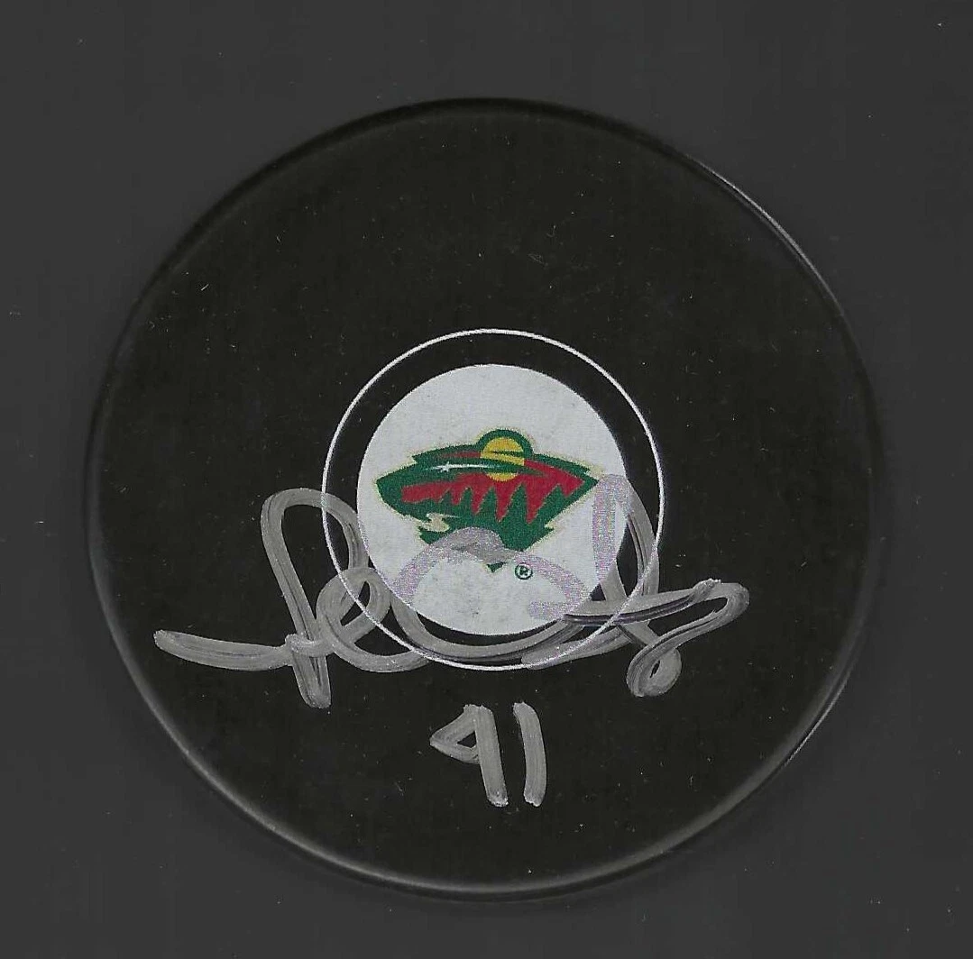 Jed Ortmyer Signed Minnesota Wild Puck
