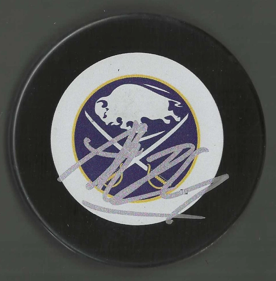Anton Wahlberg Signed Buffalo Sabres Vintage Logo Puck
